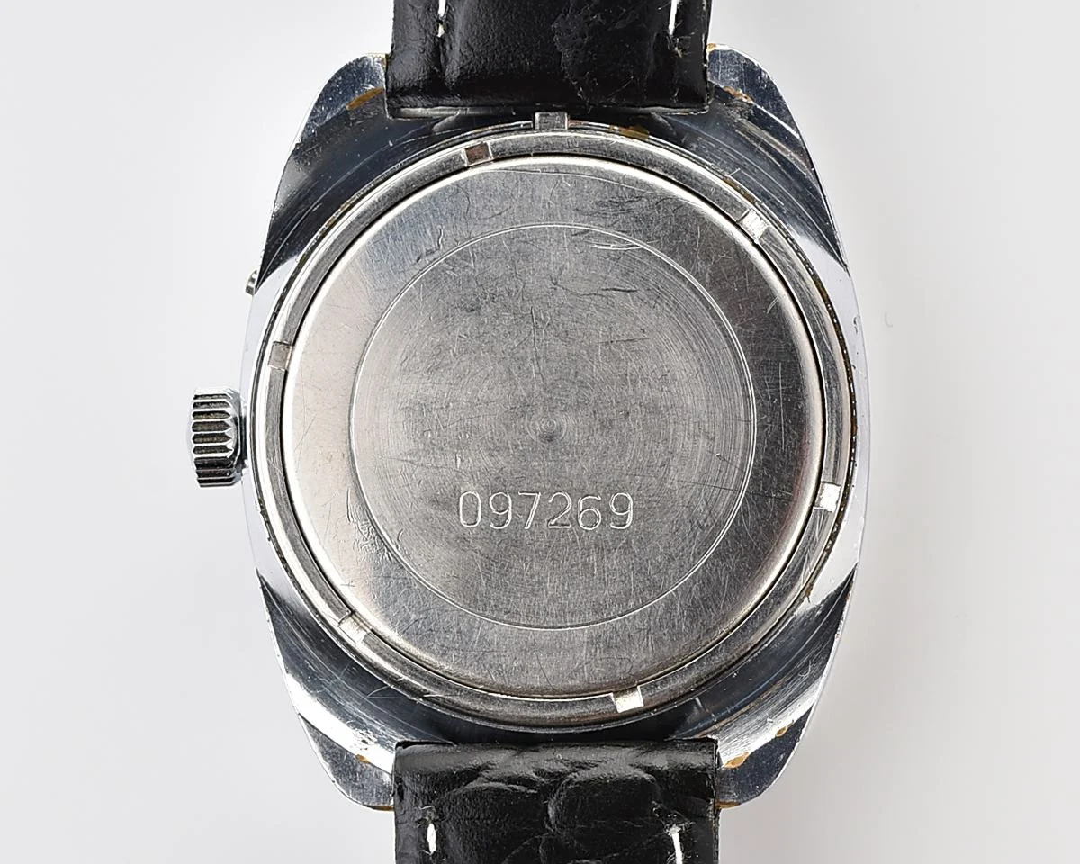 Large Soviet mechanical vintage watch Slava "Fridge" with vertical calendar