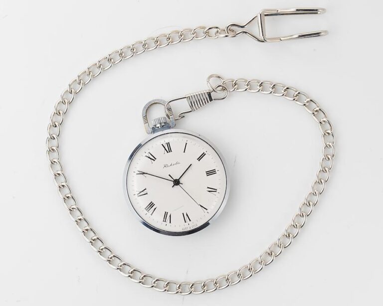 Mechanical RAKETA soviet pocket (or pendant) watch with roman numerals