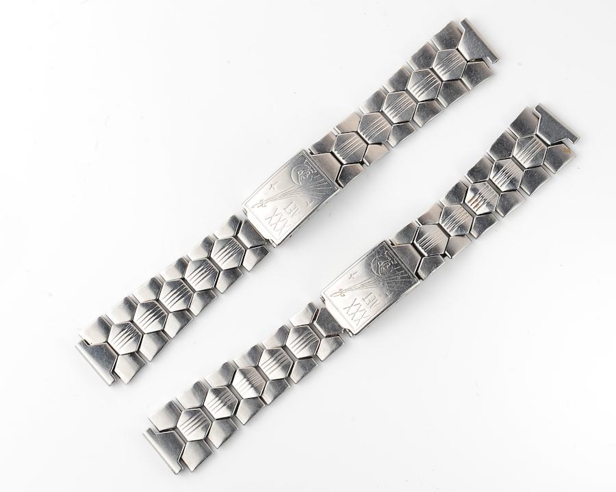 Vintage steel watch bracelet - 30th anniversary of man in space