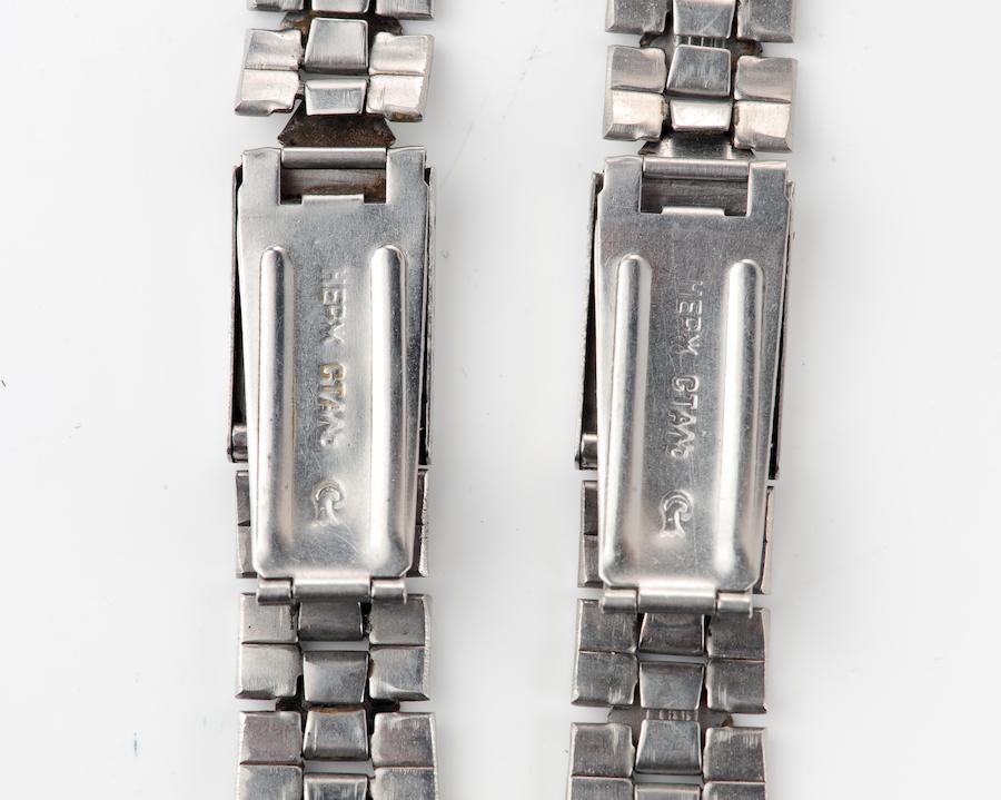 Vintage steel watch bracelet - 30th anniversary of man in space