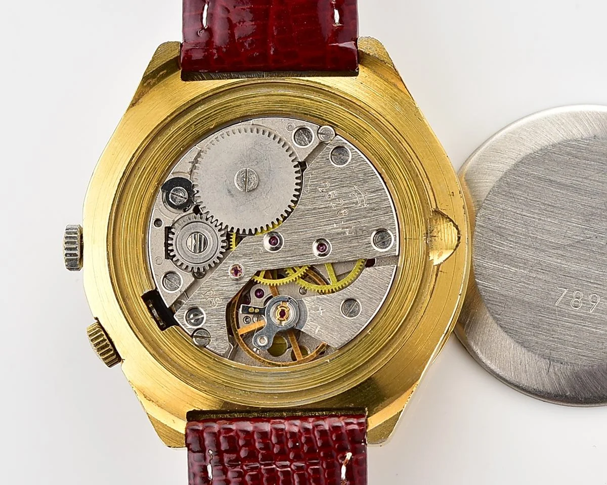 Soviet Raketa-Komandirskie gold-plated perpetual calendar mechanical watch