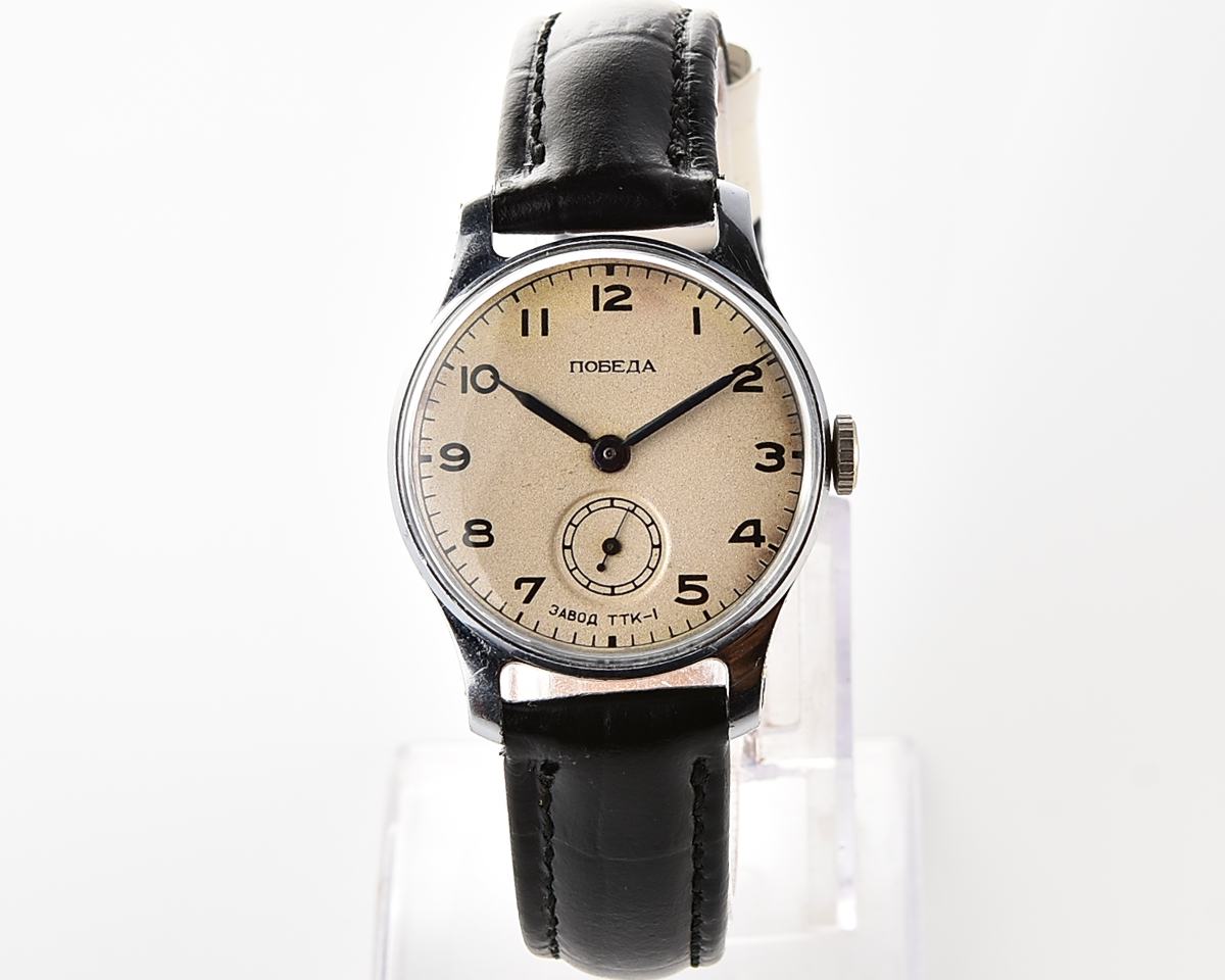 Excellent vintage soviet mechanical 1MChZ POBEDA, TTK-1 on dial