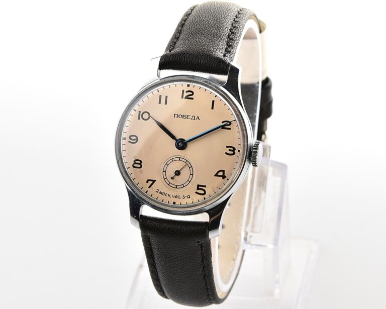 Excellent vintage soviet mechanical POBEDA watch, 2MChZ from 3rd quarter 1955!