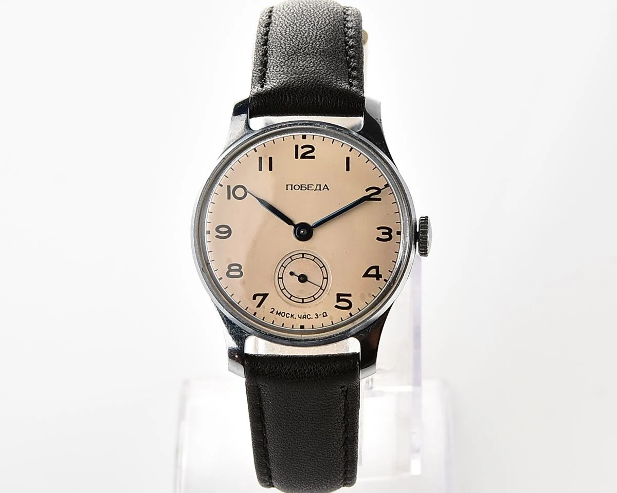 Excellent vintage Soviet mechanical Pobeda watch, 2MChZ from 3rd quarter 1955!