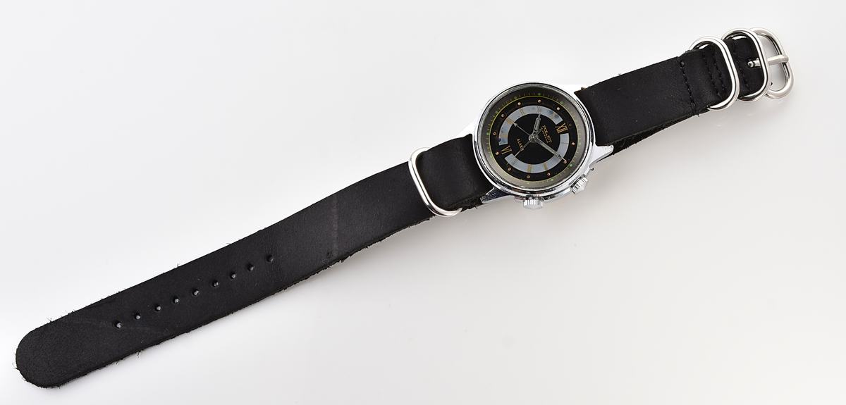 Soviet POLJOT mechanical watch with alarm clock function