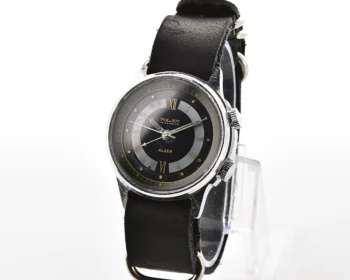 Soviet Poljot mechanical watch with alarm clock function