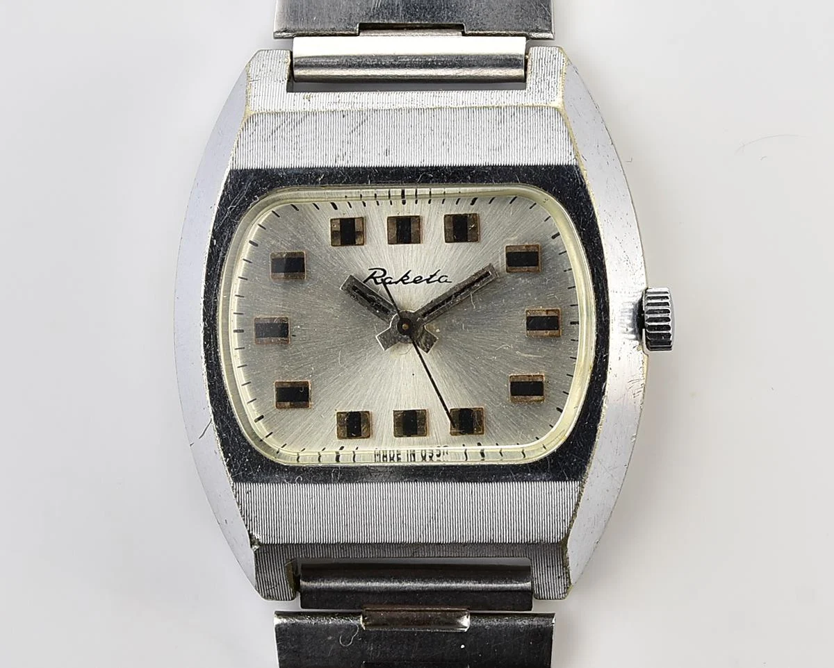 Vintage Soviet Raketa mechanical wristwatch