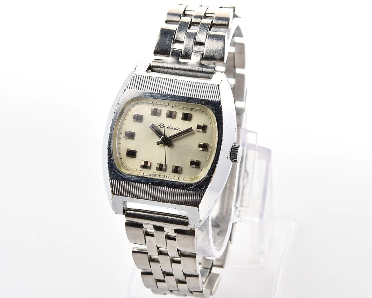 Vintage Soviet Raketa mechanical wristwatch