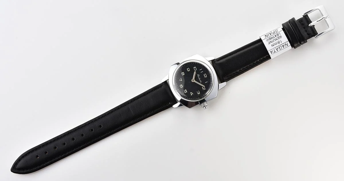Vintage Soviet Raketa mechanical watch with black Braille dial (for visually impaired)