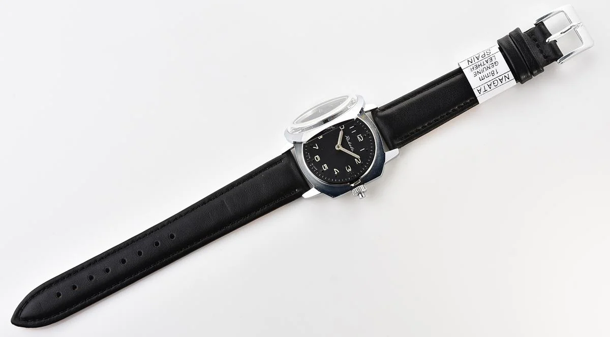 Vintage Soviet Raketa mechanical watch with black Braille dial (for visually impaired)