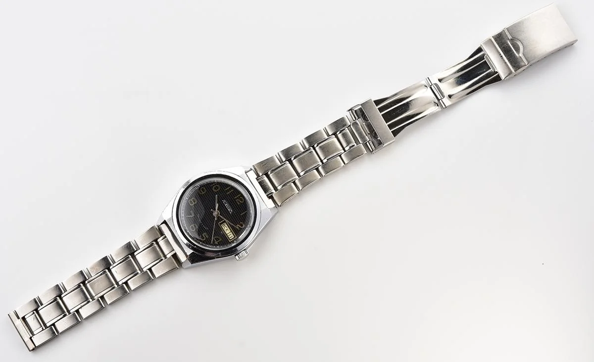 Raketa vintage mechanical wrist watch with double calendar