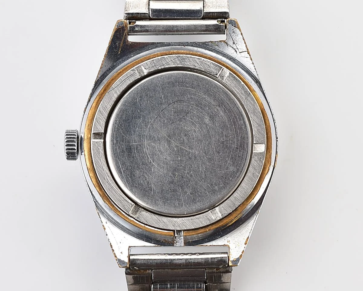 Raketa vintage mechanical wrist watch with double calendar