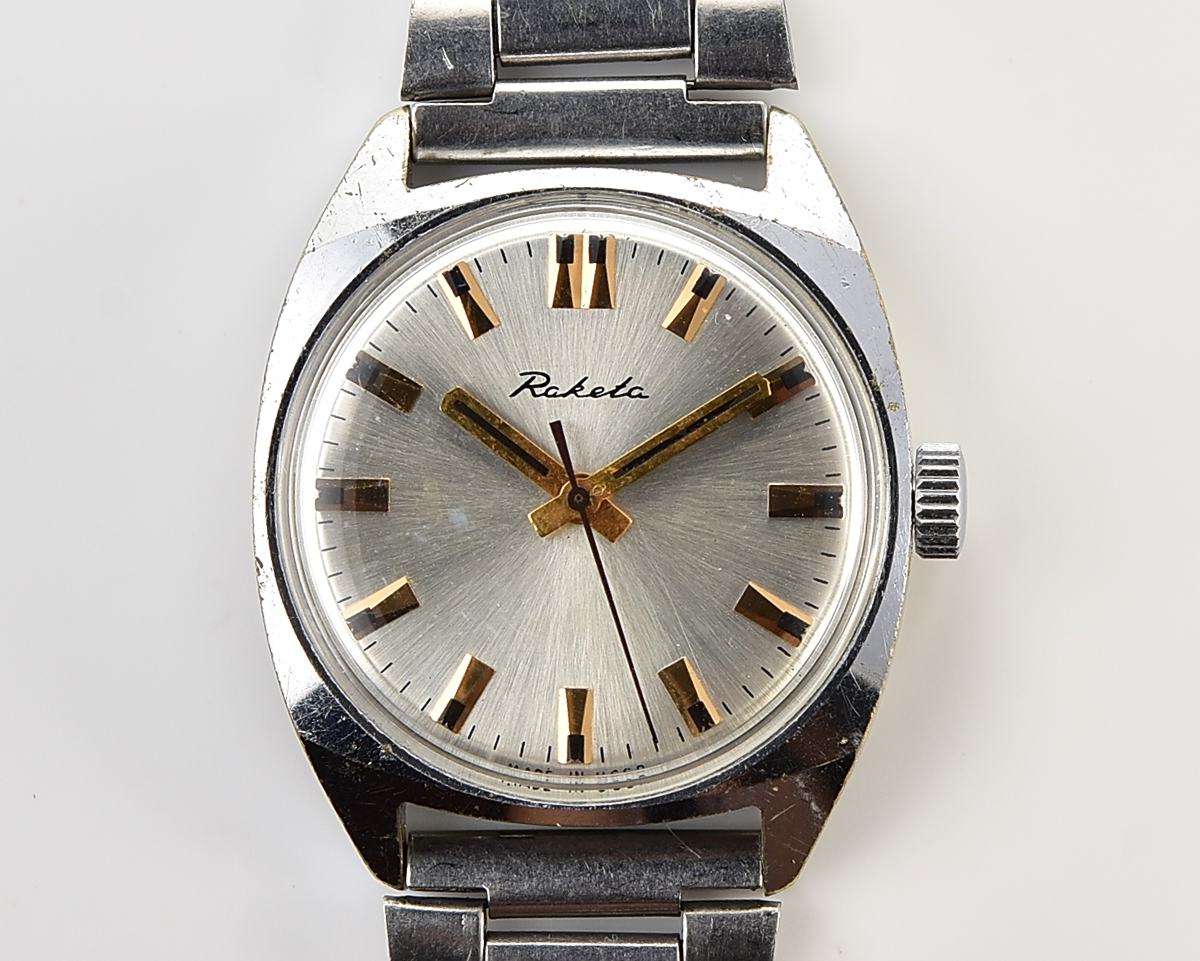 Vintage soviet Raketa mechanical wristwatch