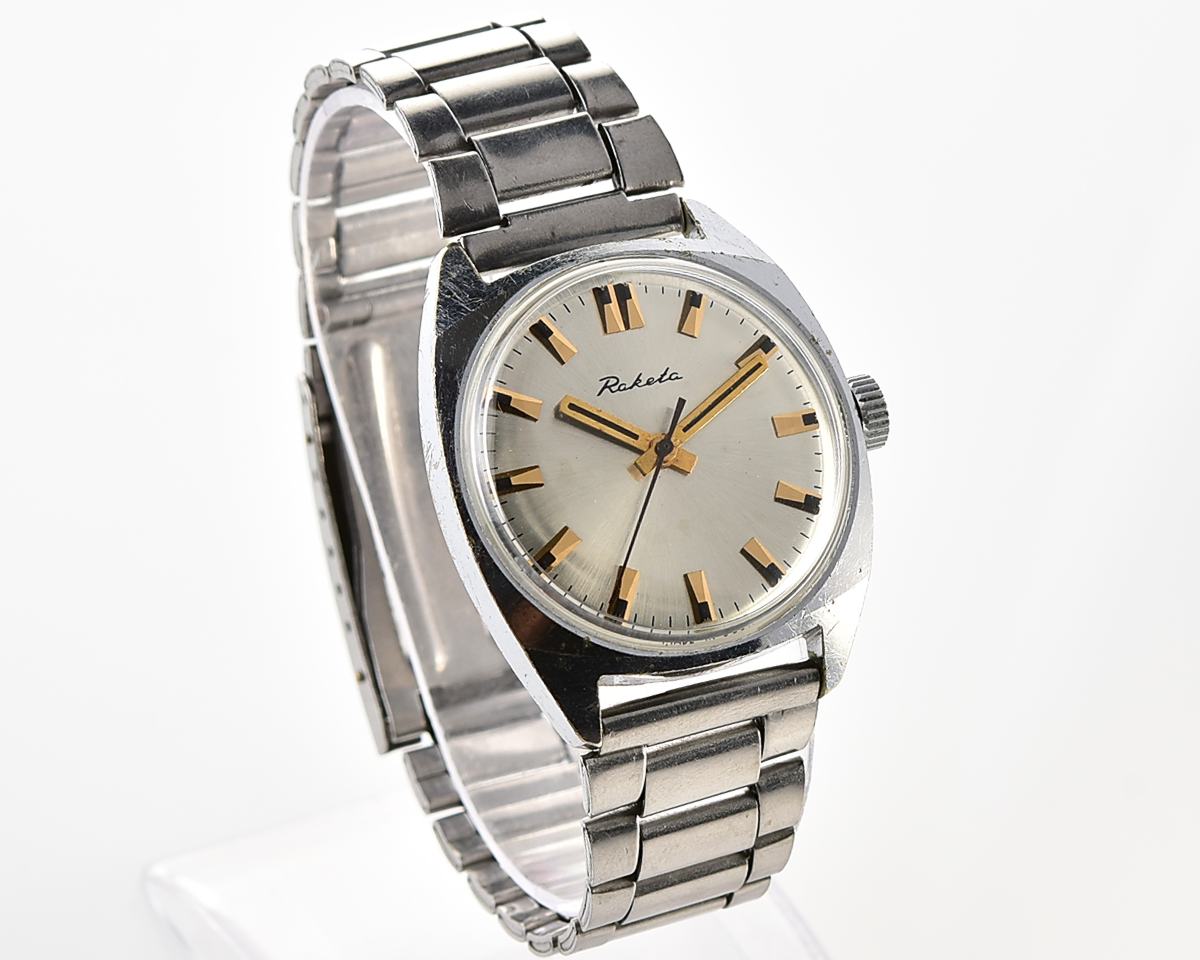 Vintage soviet Raketa mechanical wristwatch