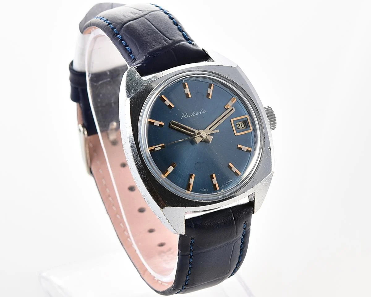 Soviet Raketa vintage mechanical watch