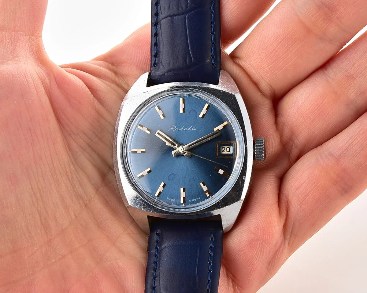 Soviet Raketa vintage mechanical watch
