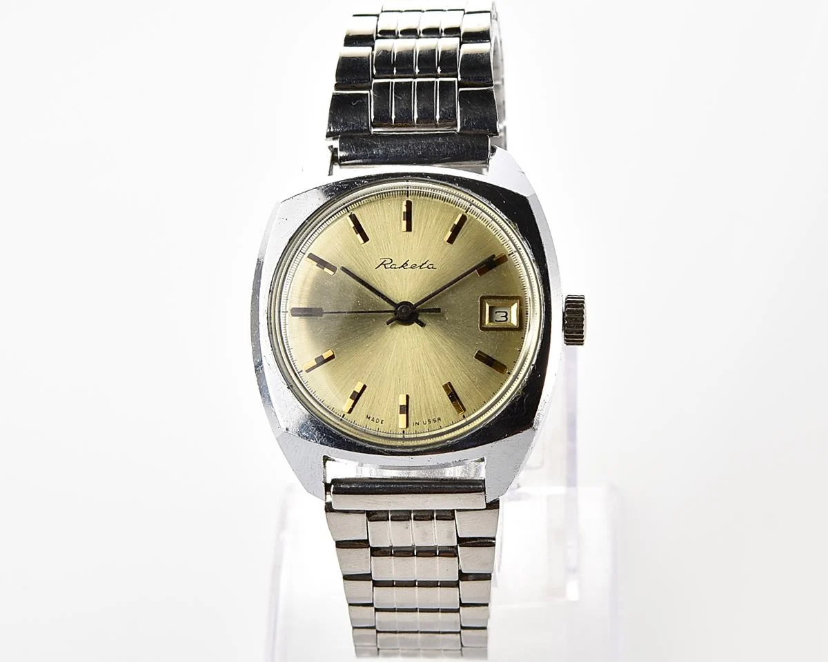 Soviet Raketa vintage mechanical watch