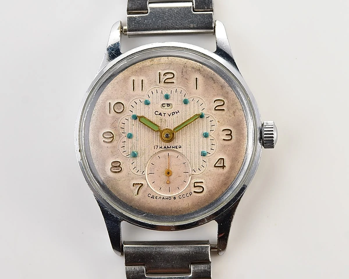 Rare! Vintage Soviet Saturn mechanical watch from the 1950s