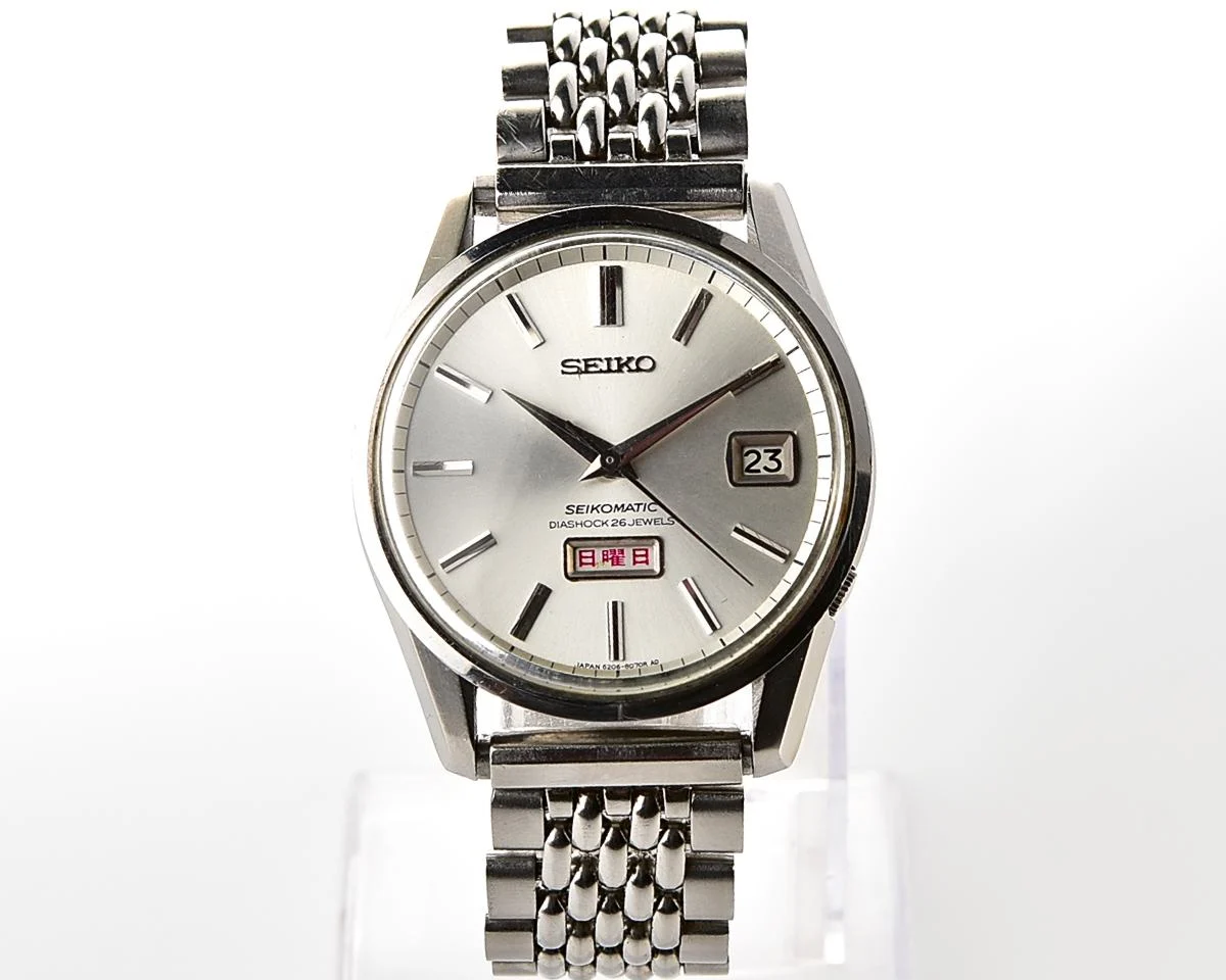 Vintage Seiko Seikomatic Weekdater – Silver Sunburst Day-Date Automatic from May 1966