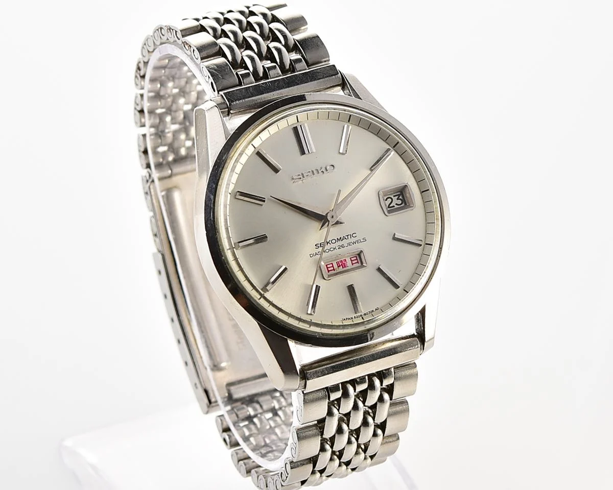 Vintage Seiko Seikomatic Weekdater – Silver Sunburst Day-Date Automatic from May 1966