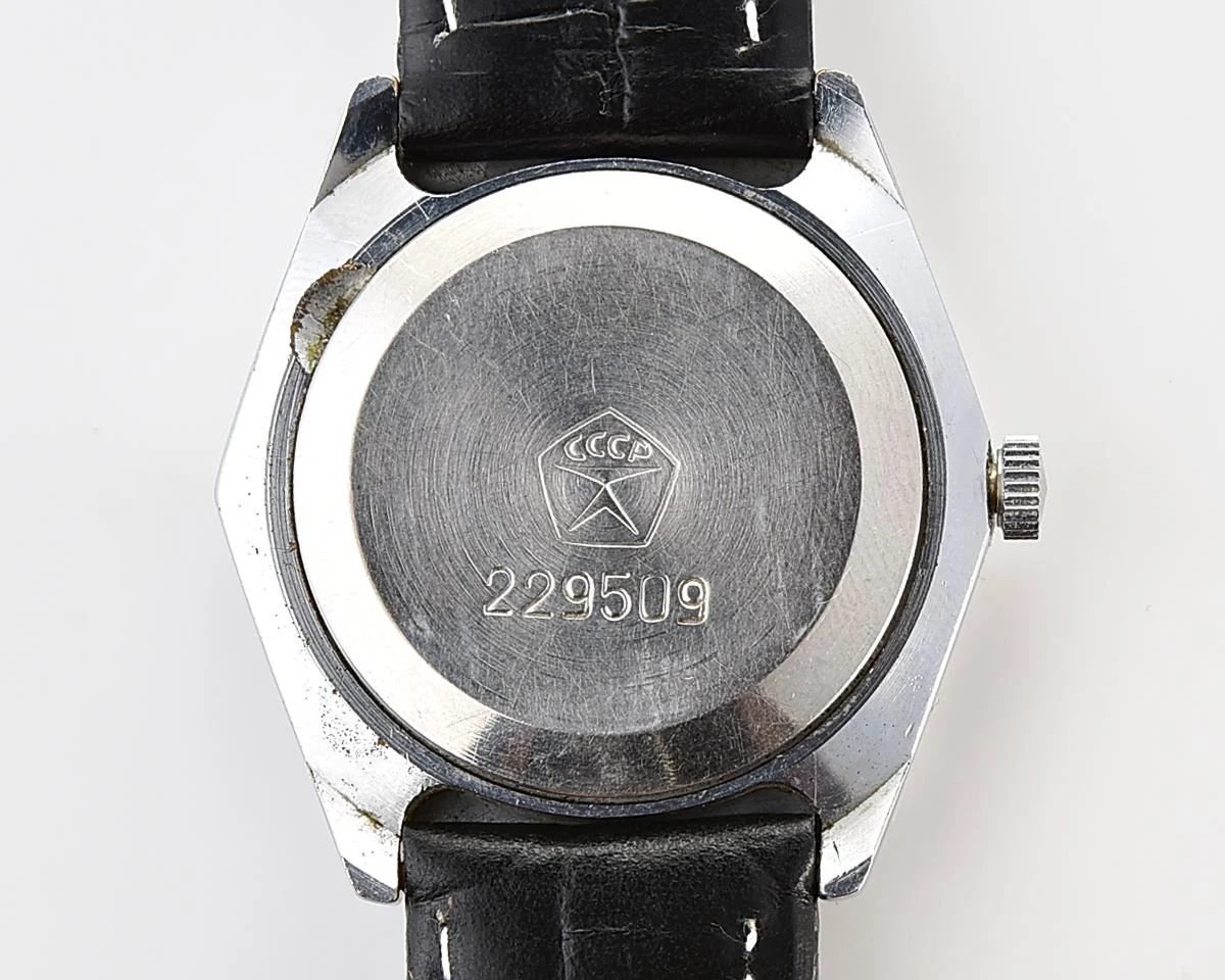 Hexagonal Slava Soviet mechanical vintage watch