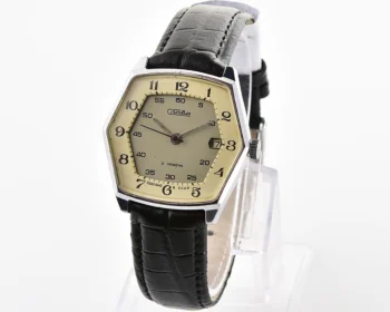 Hexagonal Slava Soviet mechanical vintage watch