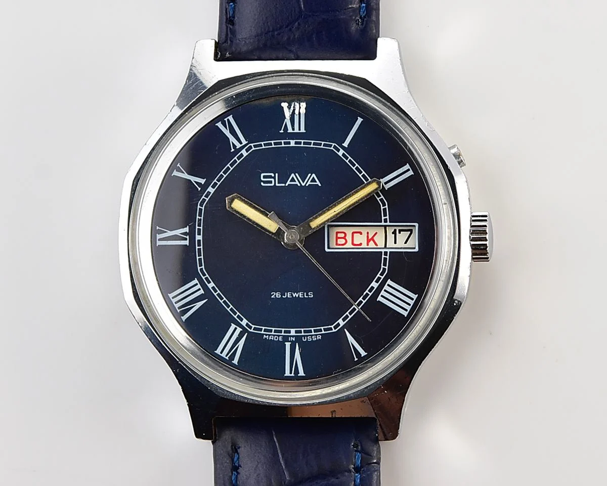 Slava Soviet mechanical wristwatch