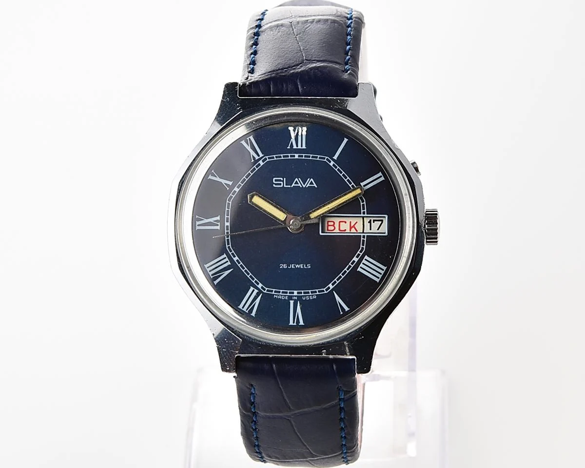 Slava Soviet mechanical wristwatch
