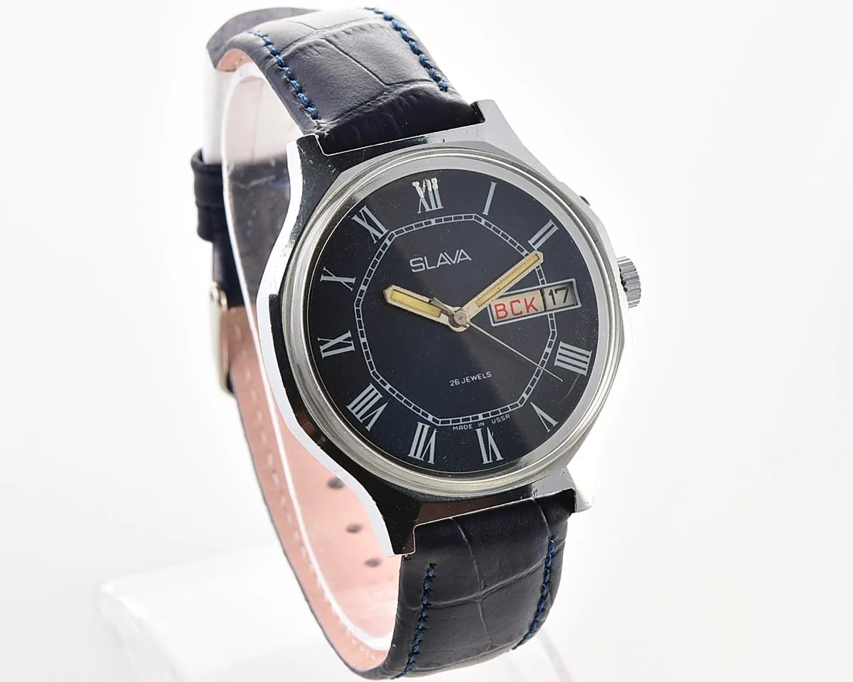 Slava Soviet mechanical wristwatch