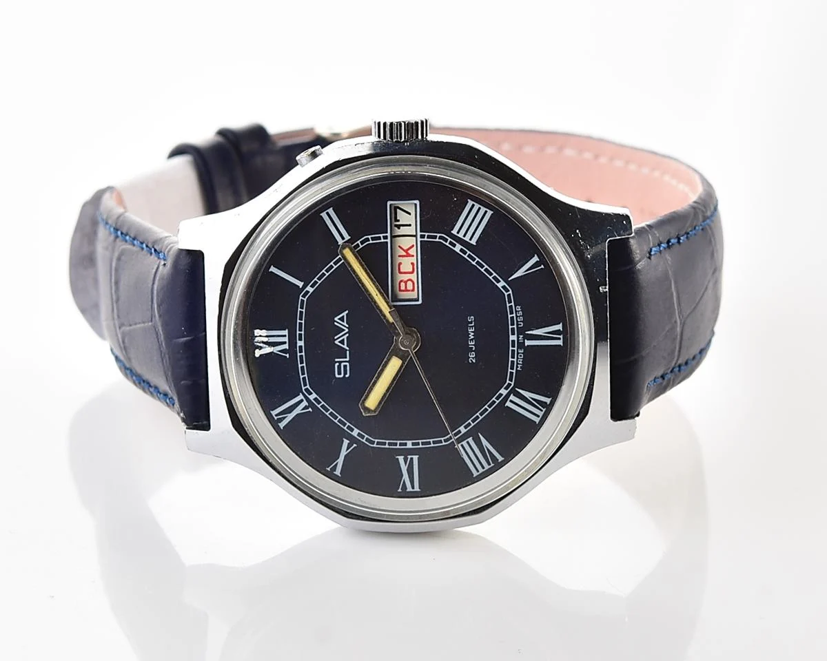 Slava Soviet mechanical wristwatch