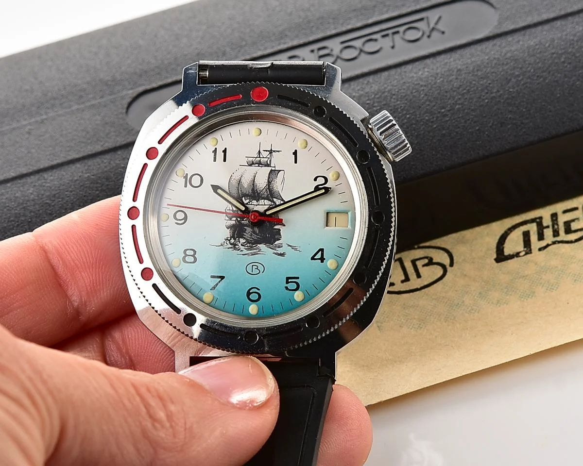 🇺🇦 TIME CAPSULE: Vostok Komandirskie mechanical watch, New Old Stock (NOS)!