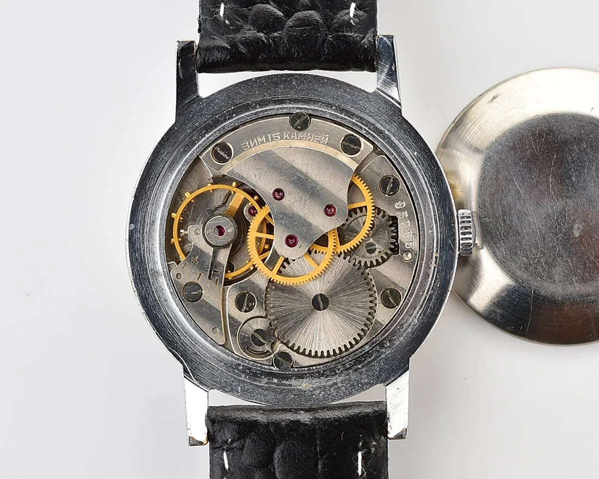 Vintage Soviet mechanical ZiM watch with central second hand