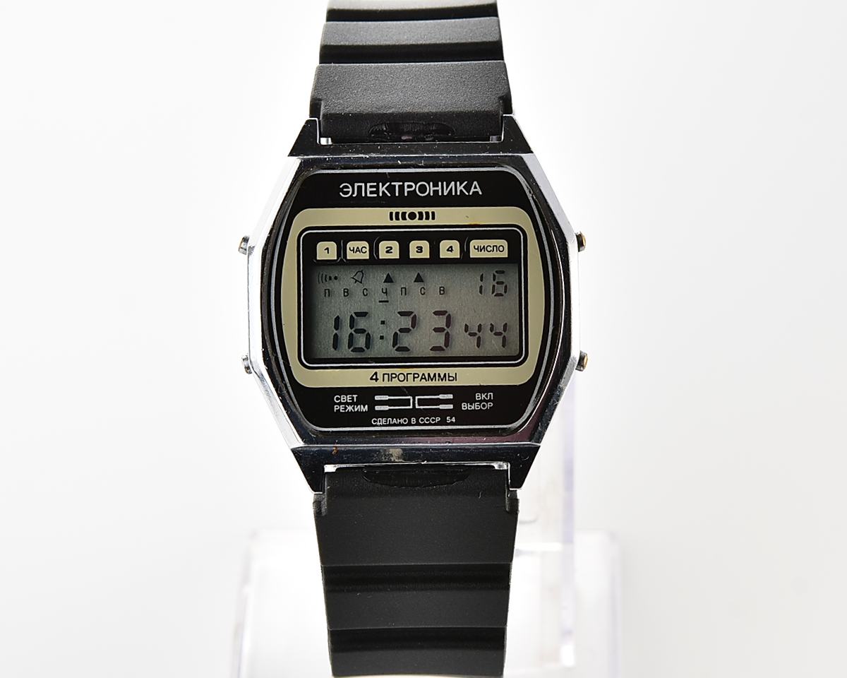 Vintage soviet USSR digital watch Electronika-54 - 4 alarms