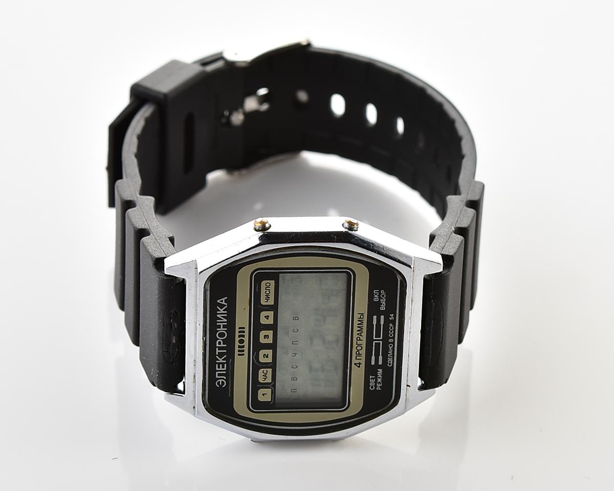 Vintage soviet USSR digital watch Electronika-54 - 4 alarms