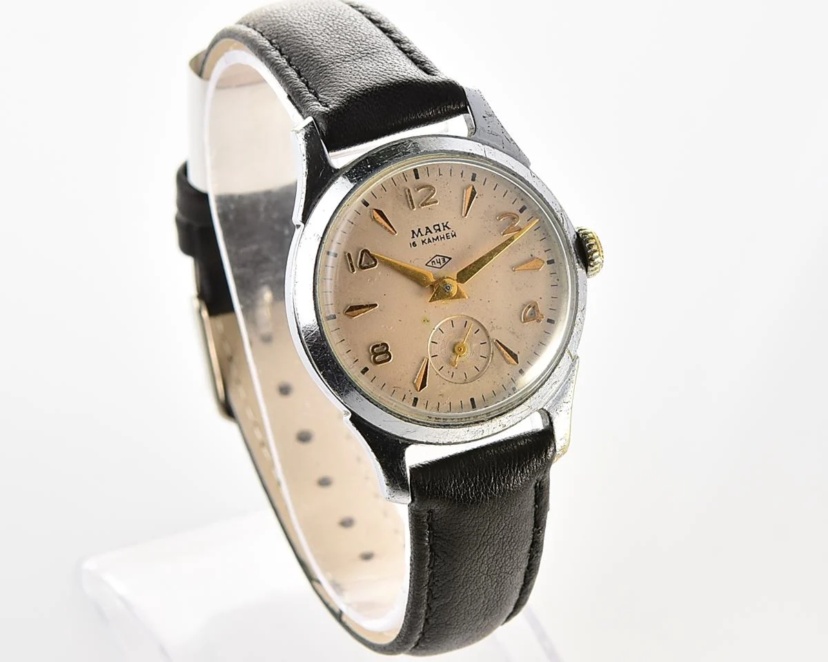 Vintage Soviet Mayak mechanical watch from 1950s