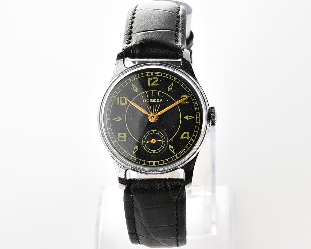 Vintage soviet mechanical POBEDA watch, 2MChZ from 2nd quarter 1957!