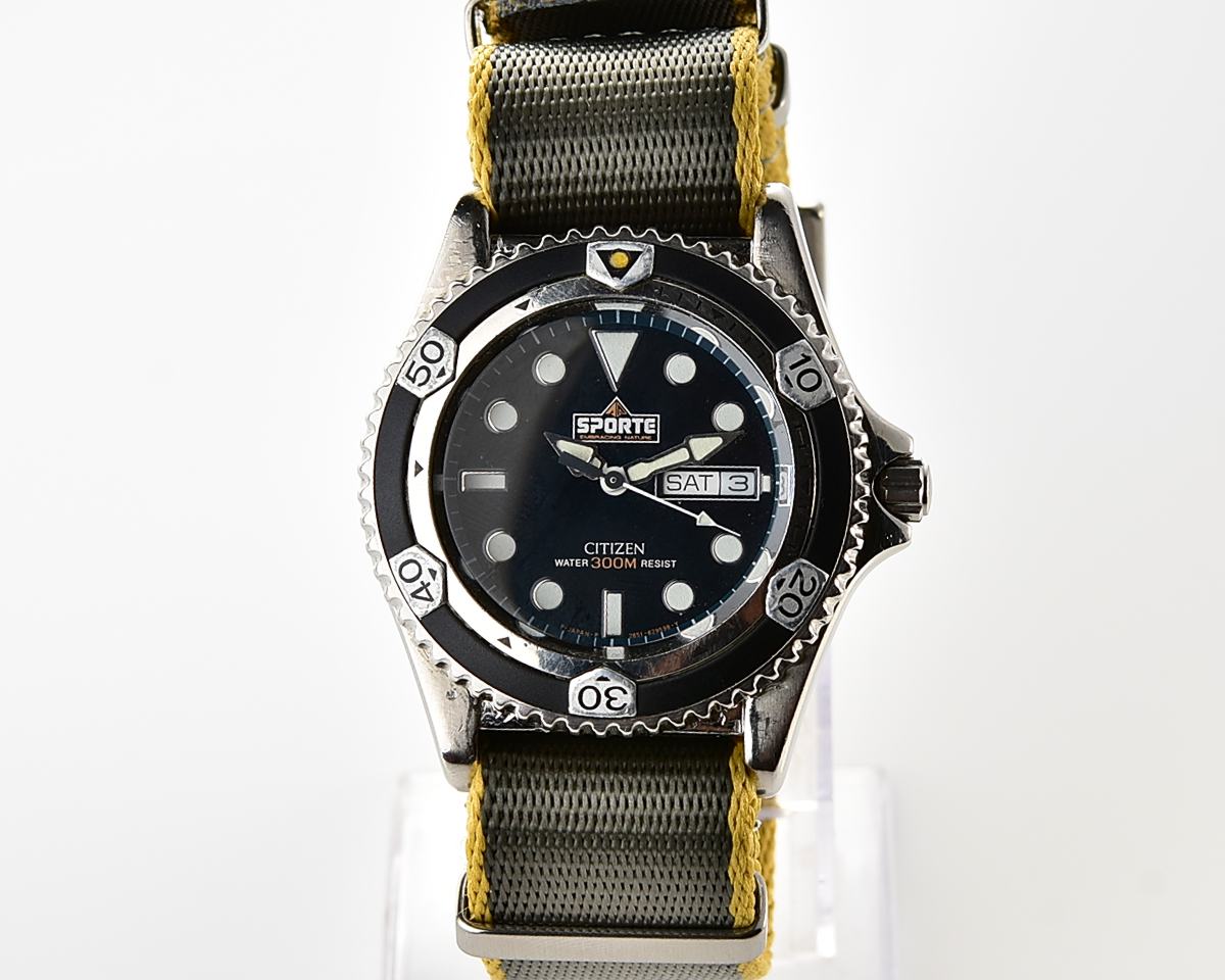 Vintage Citizen "Sporte" Embracing Nature 300M Diver watch