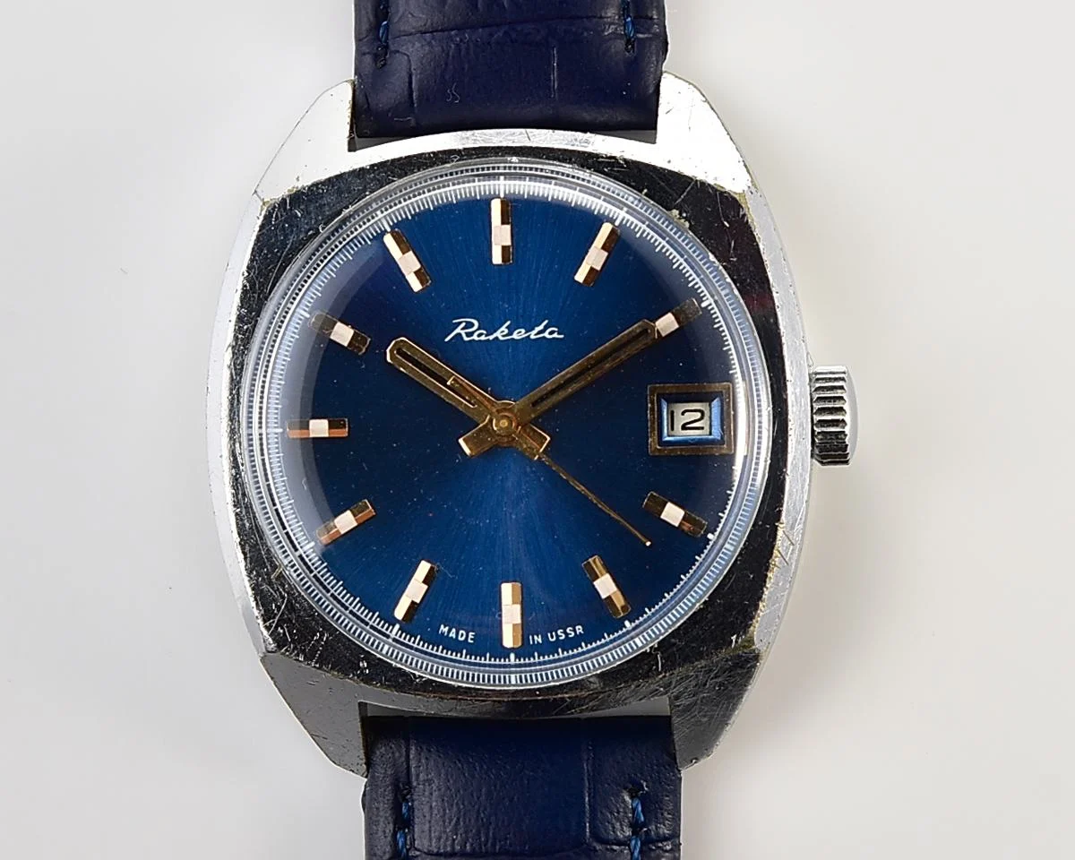 Soviet Raketa vintage mechanical watch