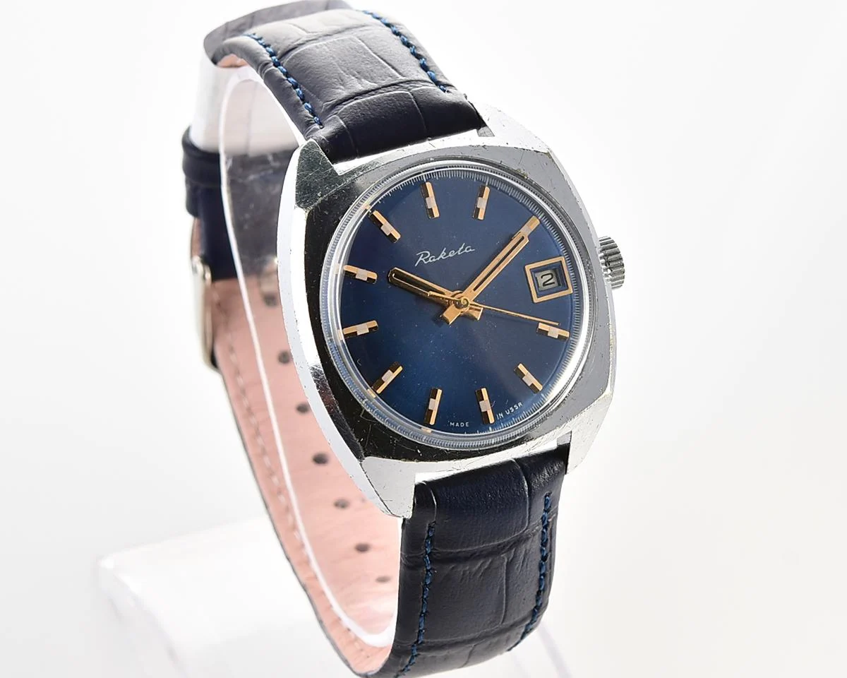 Soviet Raketa vintage mechanical watch