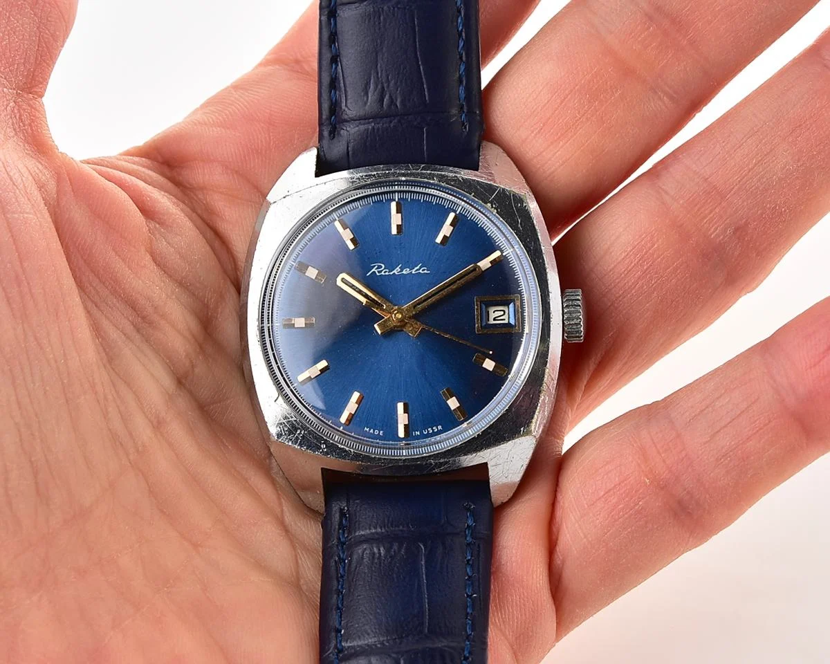 Soviet Raketa vintage mechanical watch