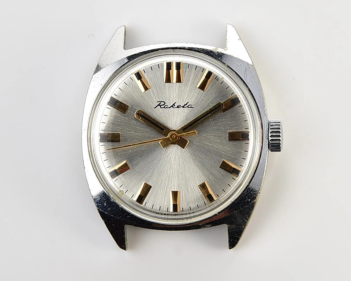 Vintage Soviet Raketa mechanical wristwatch