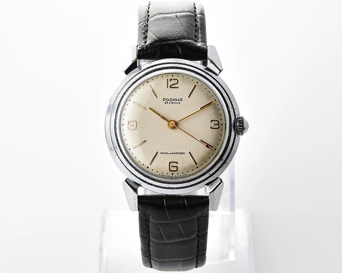 Excellent Soviet Rodina vintage mechanical watch with automatic self-winding movement
