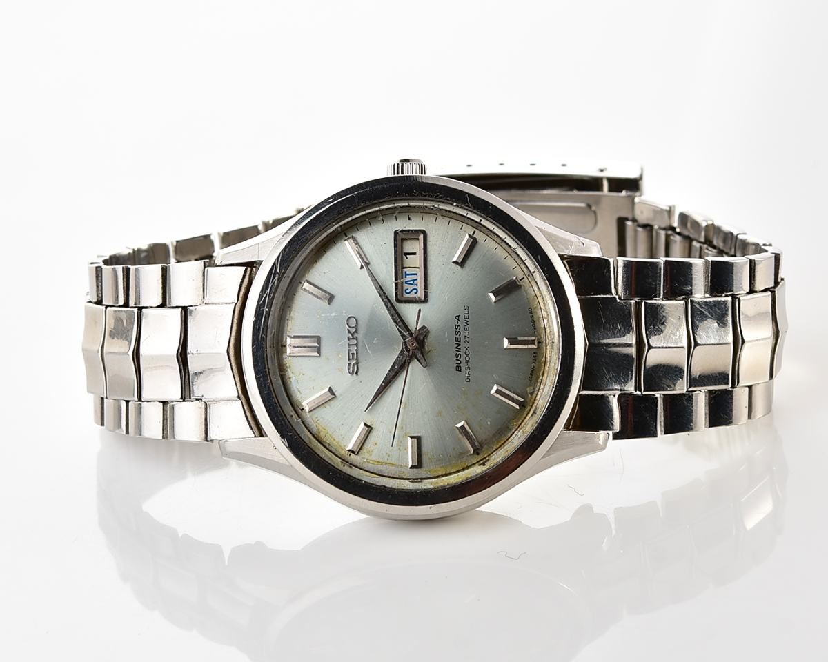 Vintage Seiko Business-A Silver Sunburst Day-Date from February 1967