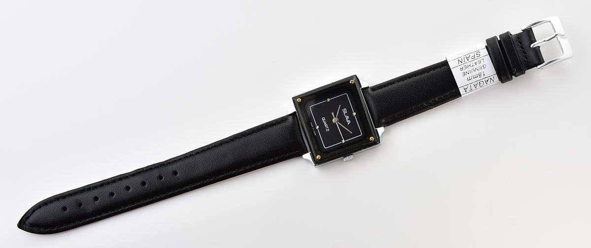 Automatic soviet SLAVA with quartz movement in unusual square body