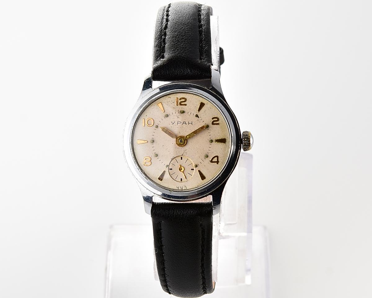 Vintage soviet mechanical URAN wrist watch