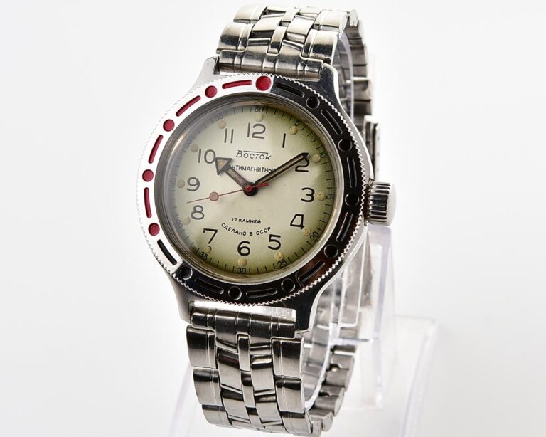 Soviet Vostok Amphibia vintage mechanical wristwatch