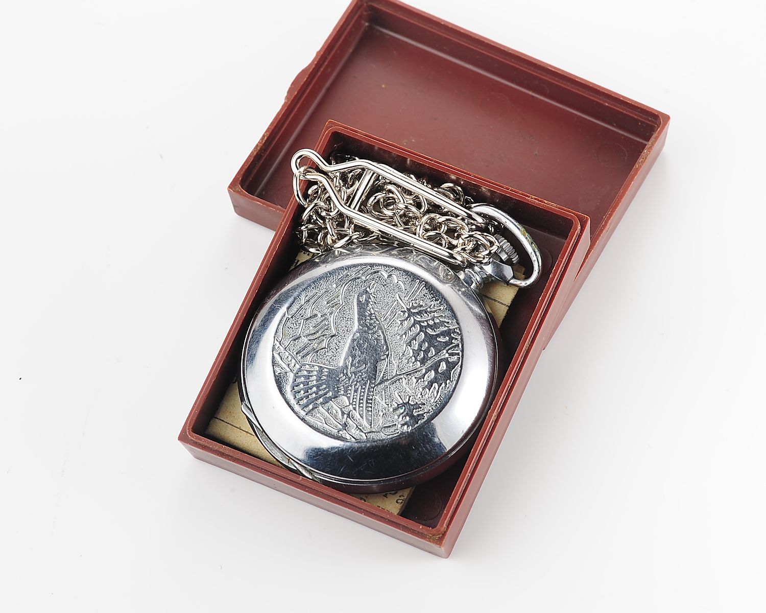 TIME CAPSULE: Molnija pocket watch with grouse bird, New Old Stock(NOS)!