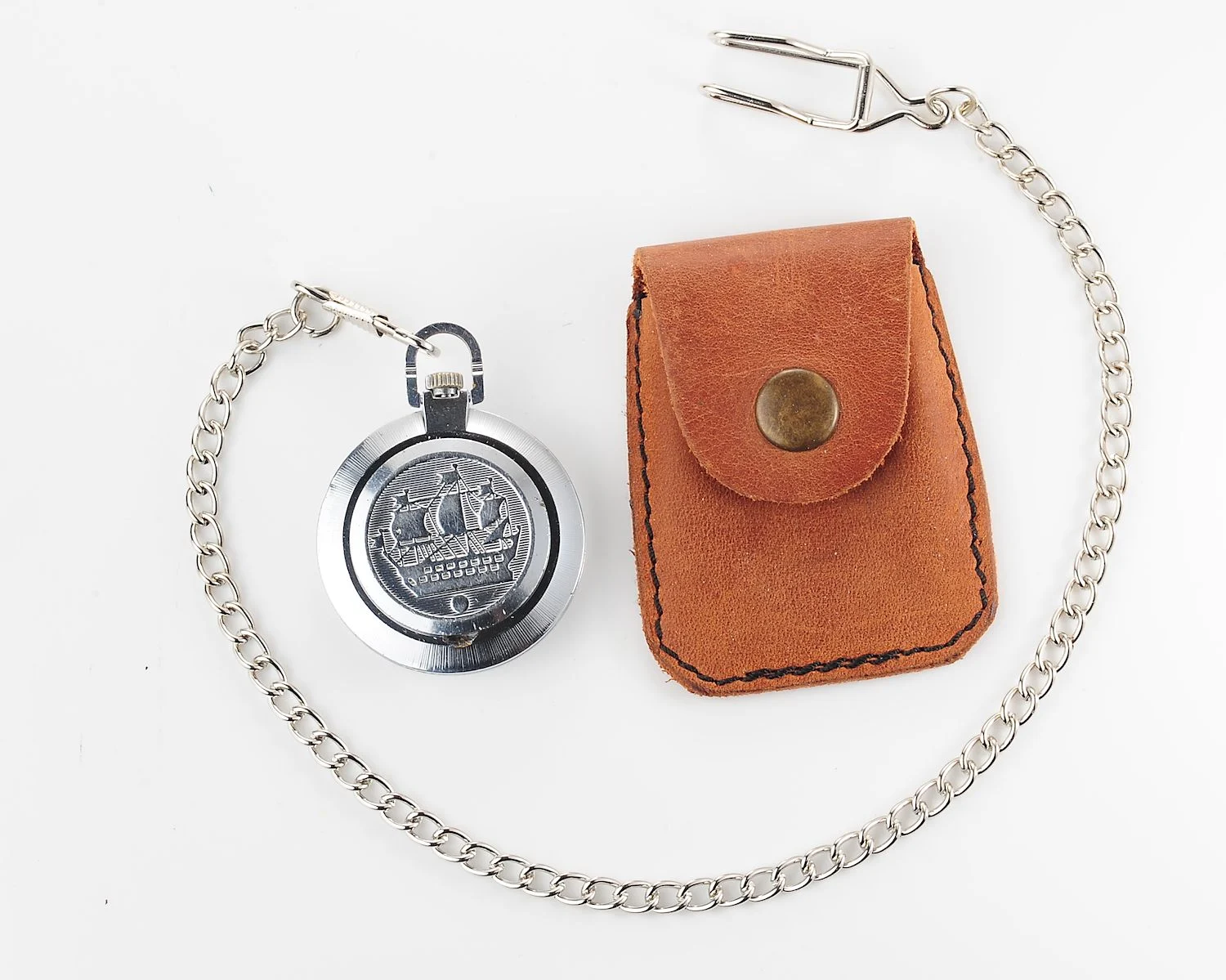 Excellent Raketa “big zero” Soviet mechanical pocket watch
