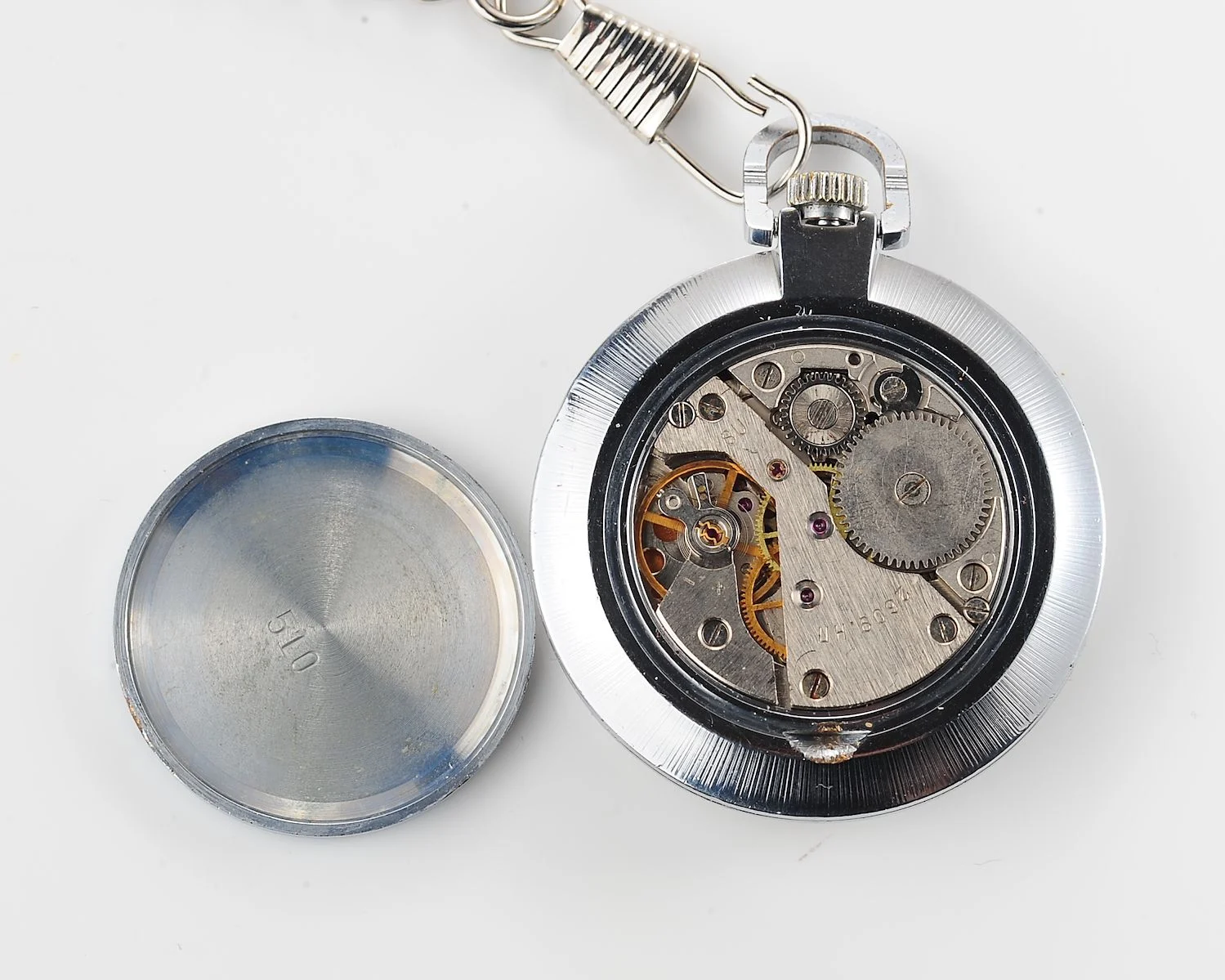 Excellent Raketa “big zero” Soviet mechanical pocket watch