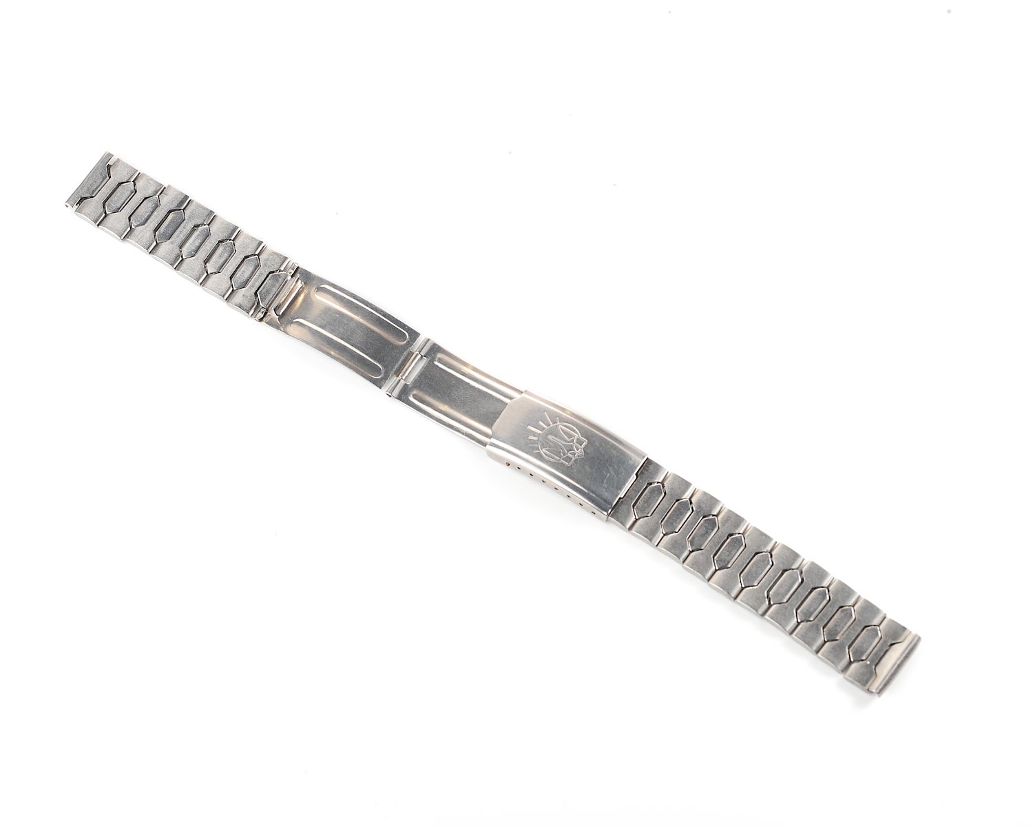 Vintage steel watch bracelet with 🇺🇦Ukrainian trident (Ukraine's Coat of Arms)